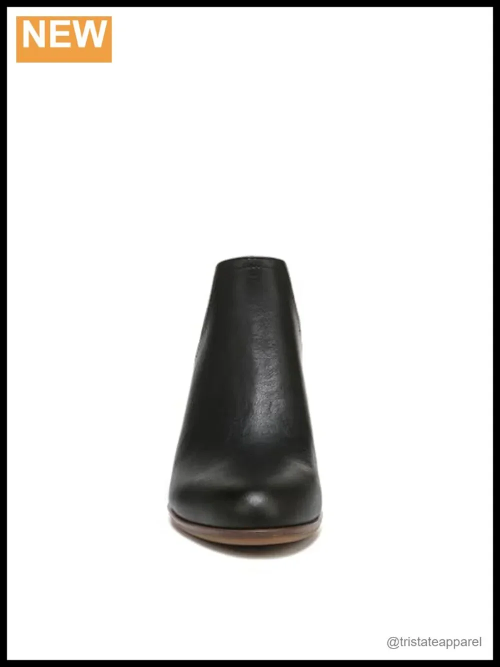 Western Ankle Bootie Faux Leather Slip-On 2 Inch Heel